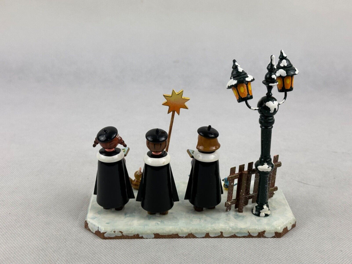 Hubrich Kurrendesänger Carol singer Volkskunst Handmade Germany 13x16cm