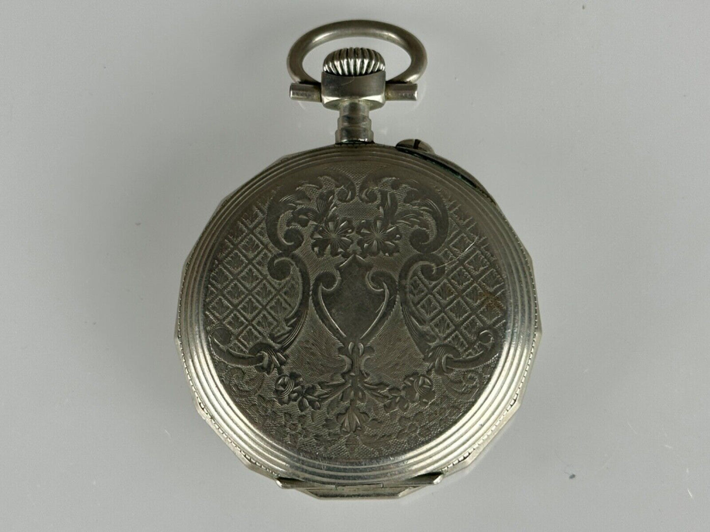 Depose Argentan Pocket Watch Silver 52mm Vintage