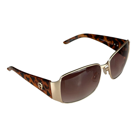 Etienne Aigner Sunglasses Leopard Pattern Gold Frame EA-SOLEIL GD 59014 123