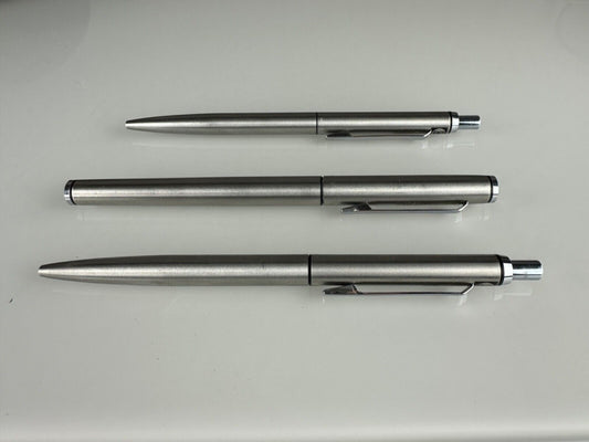 Pelikan Signum Fountain Pen & 2 Ballpoint Pens Silver Metal P540 K560 Set