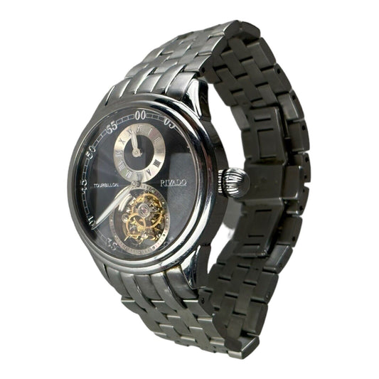 Rivado Tourbillon Limited Edition 89/126 Silver / Black Stainless Steel 43mm