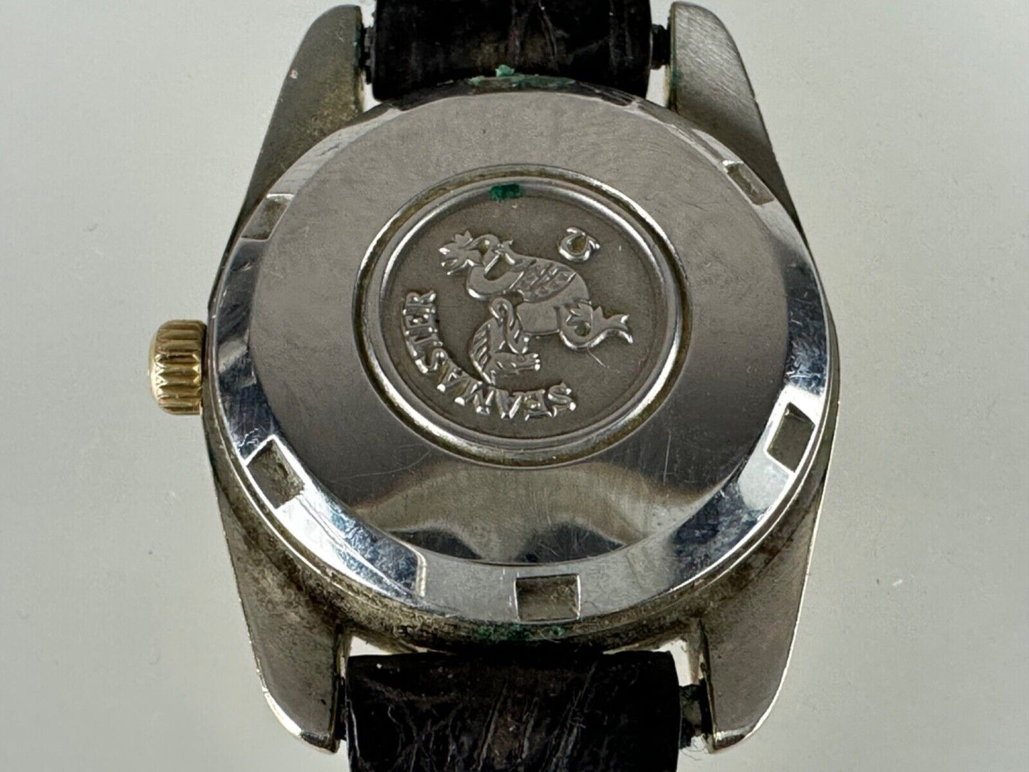 Omega Automatic Seamaster Lady's Gold Plated 26mm Leather Band