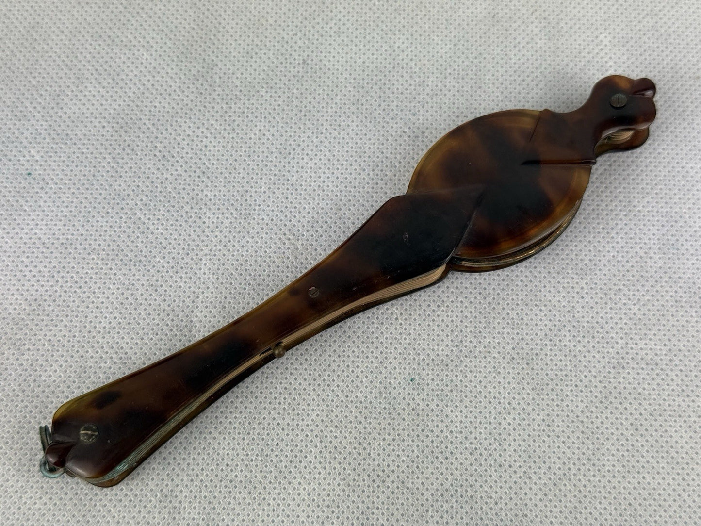 Antique Victorian Tortoise Shell Folding Lorgnette Spectacles/Opera Glasses
