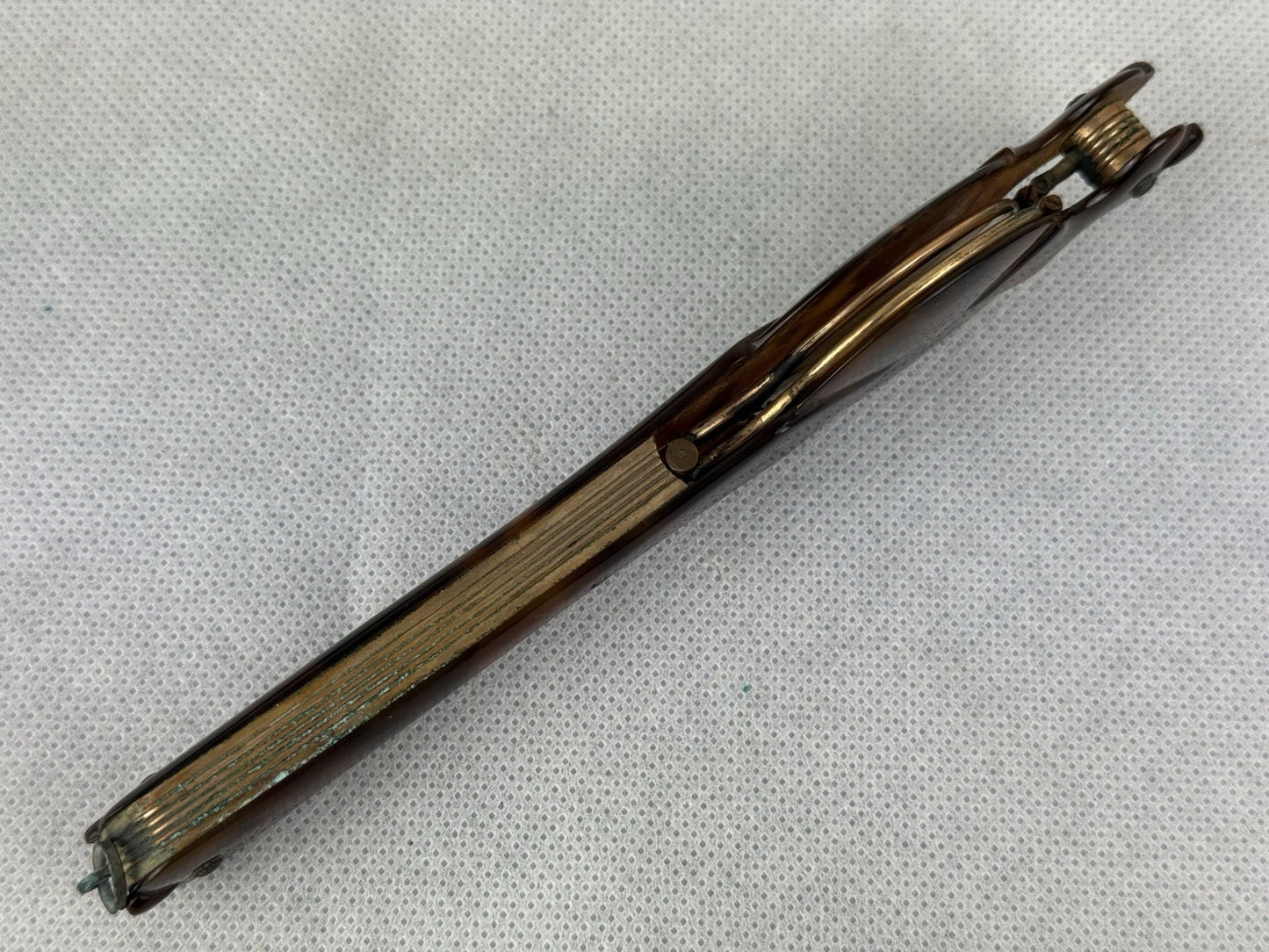 Antique Victorian Tortoise Shell Folding Lorgnette Spectacles/Opera Glasses